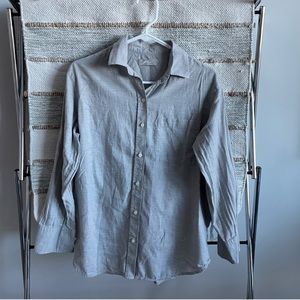 Everlane lightweight cotton button down in gray